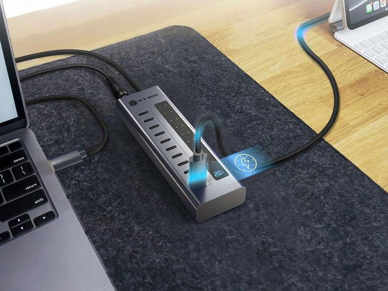 Hub USB ICY BOX 10xUSB-C PD 20W zdjęcie 2