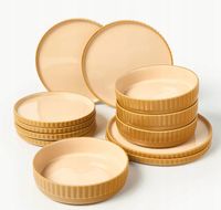 Serwis zestaw Komplet naczyń z kamionki Napari, dla 4 osób 12 elem.