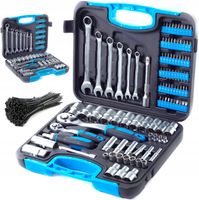 Walizka Narzędziowa Klucze Nasadowe Oczkowe Bity Grzechotka Zestaw 504 ele