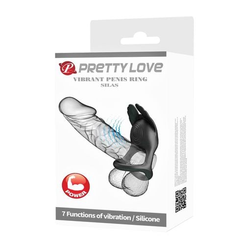 pretty love   vibrant penis ring silas black, 7 vibration functions na Arena.pl