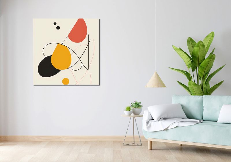 Obraz 90x90cm Rapsodia Kształtów zdjęcie 2