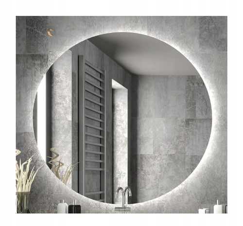 LUSTRO LED COB okrągłe 80 cm PODŚWIETLANE łazienkowe, uniwersalne IP67 na Arena.pl