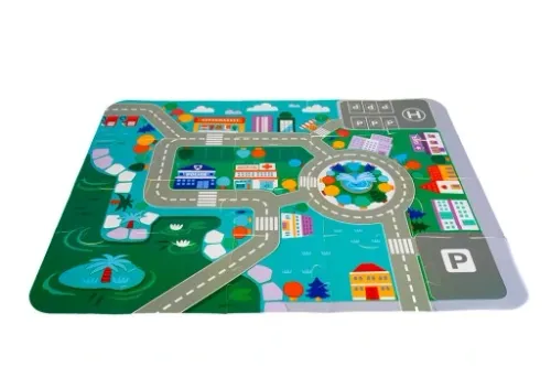 Drewniane Klocki Miasto Auta 115 Klocków + Puzzle na Arena.pl