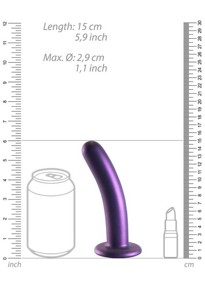 Smooth Silicone G-Spot Dildo - 6'' / 14,5 cm zdjęcie 10
