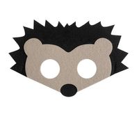 Maska filcowa Jeżyk leśne przyjęcie urodziny leśne zwierzątka