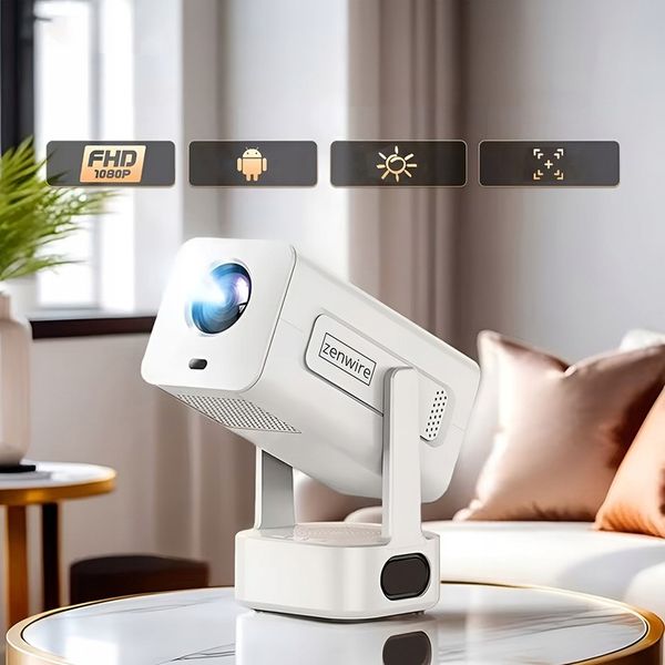 Mini Projektor Przenośny Rzutnik Android 13 WiFi 360 Full HD 4K do zdjęcie 8