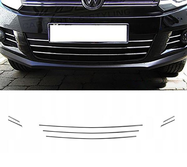 VW TIGUAN 5N Listwy CHROM Chromowane GRILL Tuning zdjęcie 1