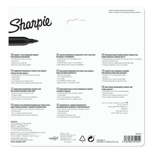 MARKERY PERMANENTNE SHARPIE 24 KOLORY na Arena.pl