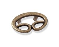 UCHWYT MEBLOWY BREZEL 15053Z0320B.09 Rozstaw w mm - 32, Kolor pokrycia - Stare złoto patynowane