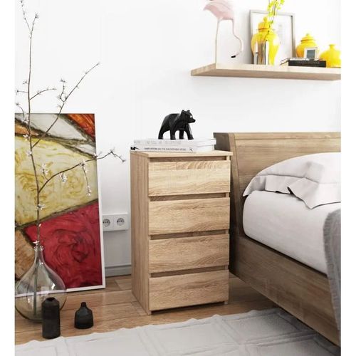 Szafka, STILO, 4 szuflady, 40x35x74 cm, dąb sonoma, mat | TYLETEGOTU na Arena.pl