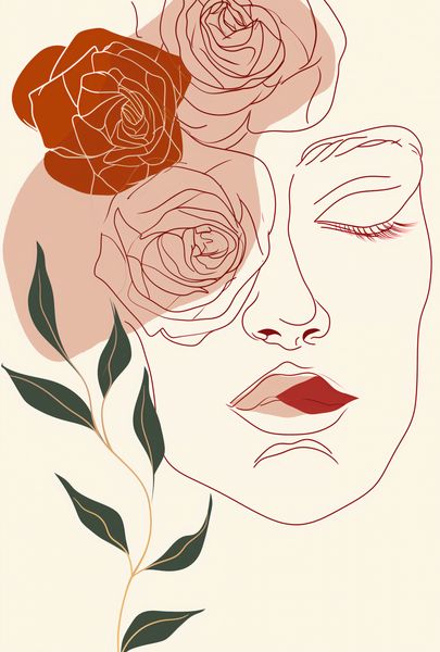 Plakat 67,5x100cm Beż i Twarz zdjęcie 1