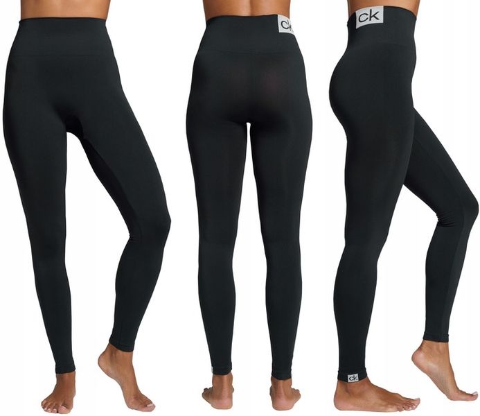 CK CALVIN KLEIN LEGINSY DAMSKIE MICROFIBER BLACK M zdjęcie 1