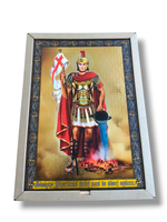 Obraz Święty Florian 3D 28X19,5 Cm Na Drewnie Premium Prezent