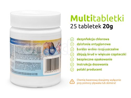 Tabletki Multifunkcyjne 25 x 20g - 0,5kg na Arena.pl