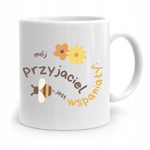 Kubek Prezent Dla Przyjaciela Jest Wspaniały Z Nadrukiem Ze Zdjęciem na Arena.pl