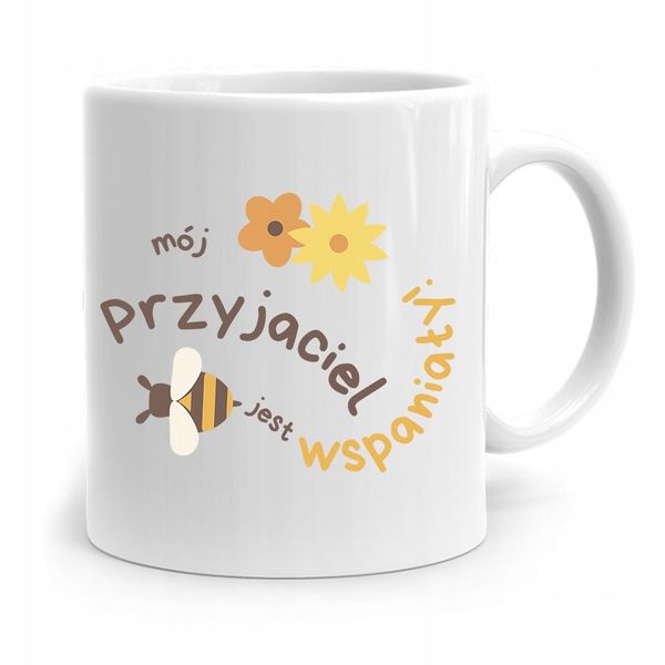 Kubek Prezent Dla Przyjaciela Jest Wspaniały Z Nadrukiem Ze Zdjęciem zdjęcie 1