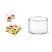 MISECZKI KOKILKI DO ZAPIEKANIA SZKLANE FINGERFOOD SIMAX 0,20 L 4 SZT