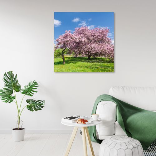 OBRAZ DO SALONU Różowe Drzewa Liście na Arena.pl