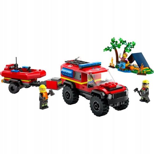 LEGO CITY 5+ AUTO TERENOWY WÓZ STRAŻACKI Z ŁODZIĄ 60412 na Arena.pl