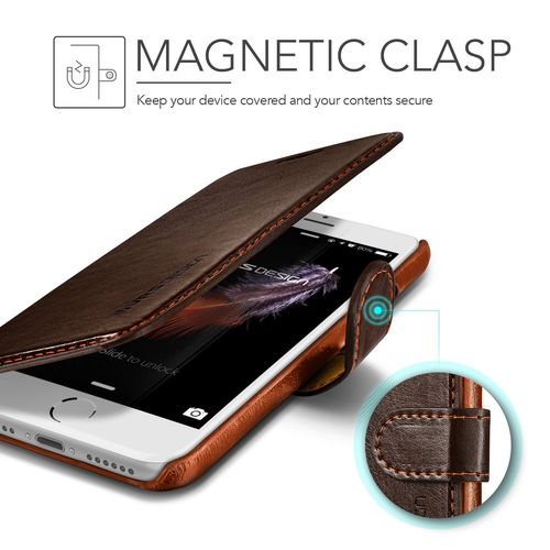 ETUI PORTFEL BRĄZ VRS DESIGN DANDY IPHONE 8/7 PLUS na Arena.pl