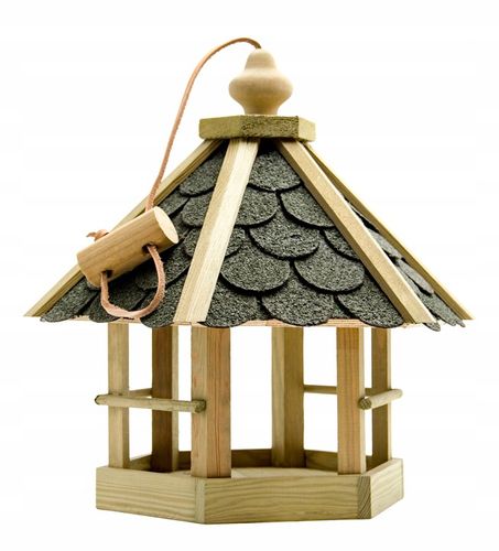 DUŻY KARMNIK DLA DZIKICH PTAKÓW SOLIDNY DOMEK BUDKA NA KARMA ZIARNO XXL na Arena.pl