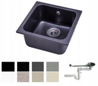 ZLEW ZLEWOZMYWAK GRANIT 8 kolorów 40x40 + SYFON