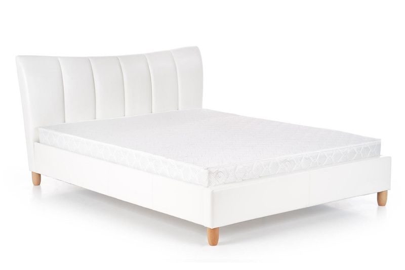 Łóżko Sany tapicerowane biały zdjęcie 5