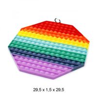 odstresowująca sensoryczna zabawka push pop bubble fidget ośmiokąt xxl