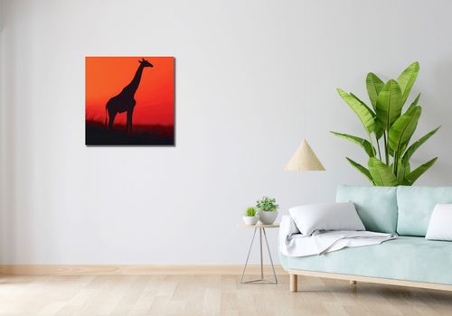 Obraz 60x60cm Żyrafa w Czerni na Arena.pl