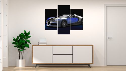 Fotoobraz 90X70 Błękitne Bugatti Veyron na Arena.pl