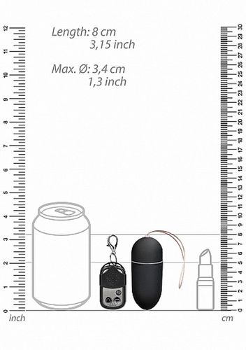 10 Speed Remote Vibrating Egg - Big - Black na Arena.pl