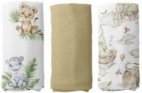 PIELUCHY MUŚLINOWE PIELUSZKI PREMIUM ZESTAW 3szt 60x75cm PRODUKT POLSKI