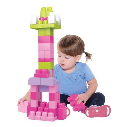 Mega Bloks - Klocki 60 elementów torba różowa DCH54 na Arena.pl