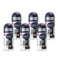 NIVEA MEN Black White Antyperspirant męski w kulce pod pachę 50ml x 6