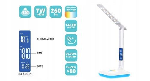 Lampa biurkowa MAXCOM ML2100 Aurora na Arena.pl