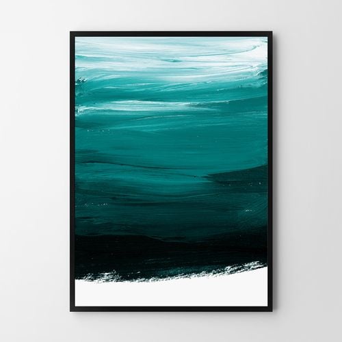 Plakat abstrakcja mazy farbą 21x29,7 cm A4 na Arena.pl