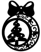 Ś15 Zawieszka świąteczna AŻUR ozdoba ŚWIĘTA Boże Narodzenie bombka choinka