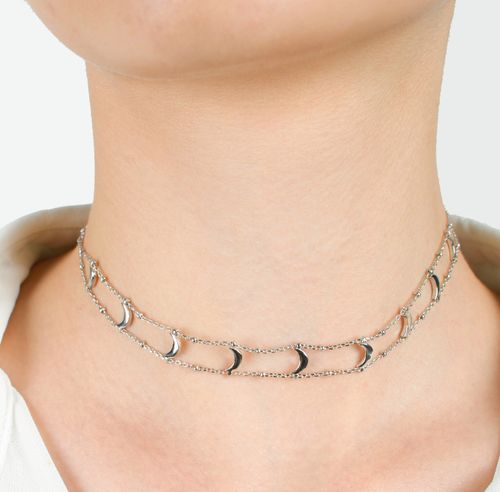 Naszyjnik srebrny ''Small Moon" na Arena.pl