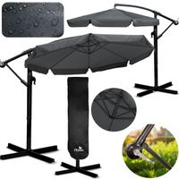 Parasol ogrodowy składany 8 segmentowy 350 cm z pokrowcem Plonos PL-881