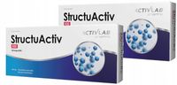 2 opakowania ActivLab StructuActiv 500 mg na stawy i kości 60 kapsułek