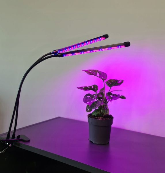 2 x Lampa do Wzrostu Roślin Uprawy 40 LED Panel Timer + Pilot zdjęcie 9