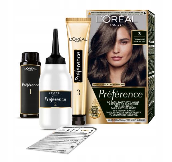 Loreal Preference Farba Do Włosów - 3.0 Brasilia Ciemny Brąz zdjęcie 2