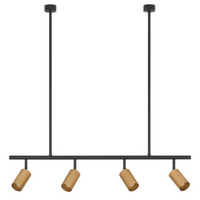 Regulowana lampa wisząca CAYES LE42927 tuby czarne złote