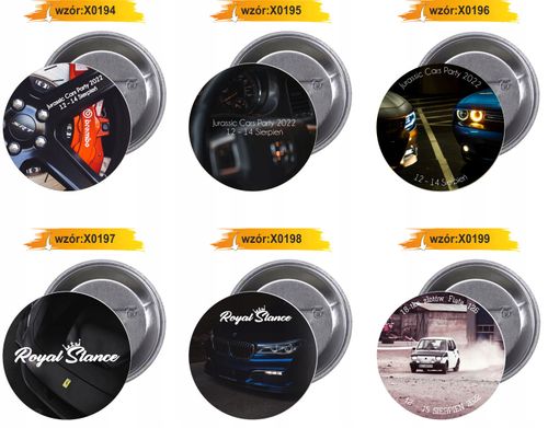 Przypinki buttony ROYAL STANCE znaczki z grafiką na Arena.pl