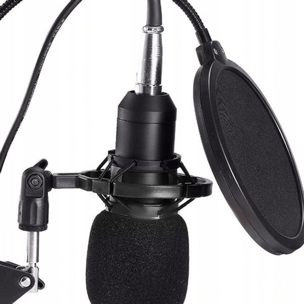 Mikrofon studyjny ze statywem i filtrem USB z mixerem Bluetooth V8X PRO zdjęcie 3