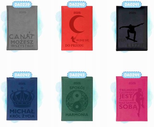 TERMINARZ A4 2026 Kalendarz dzienny personalizowany Planer z imieniem na Arena.pl