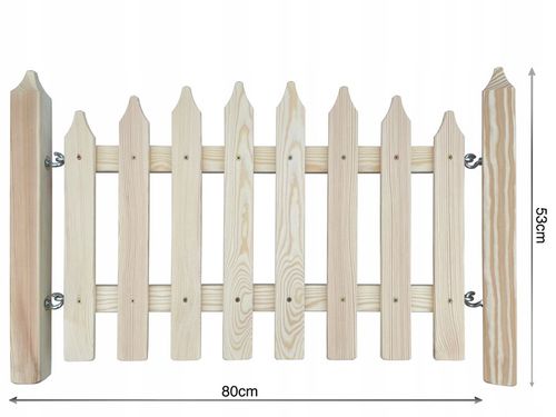 Płotek ogrodowy STONOGA płot drewniany impregnowany na Arena.pl