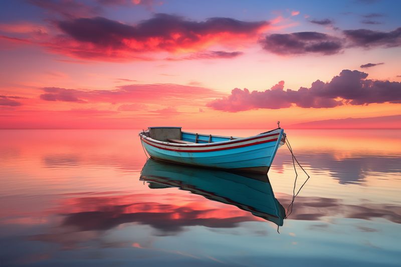 Plakat 45x30cm Spokój przed Połowem zdjęcie 1