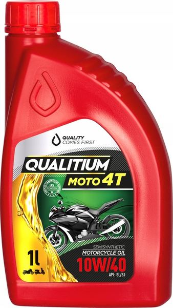 OLEJ MOTOCYKLOWY QUALITIUM MOTO 4T 10W40 1L zdjęcie 5