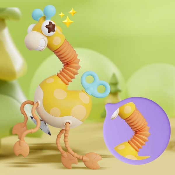 Żyrafka Sensoryczna Silikonowa Zręcznościowa Gryzak zdjęcie 13